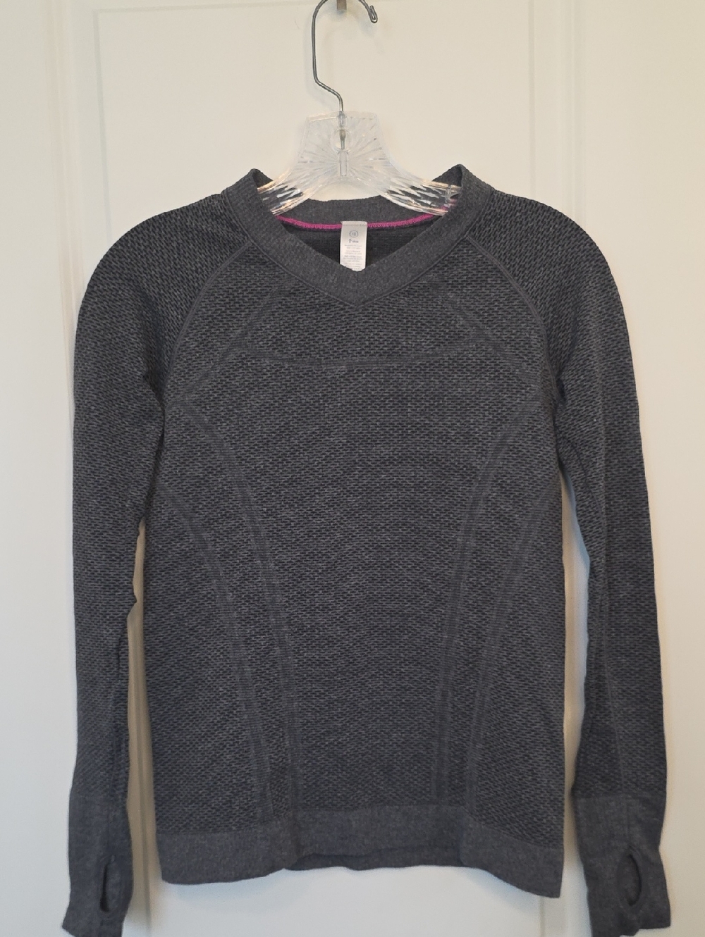 Ivivva Charcoal Textured V-Neck